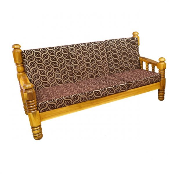 Wooden sofa three seater with Cushion