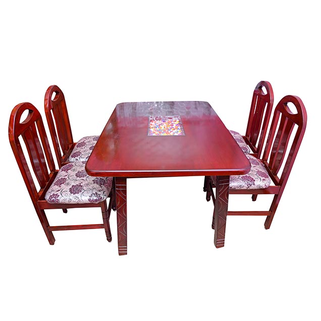 Wooden Dining Table with four chairs