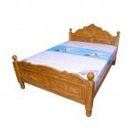 Wooden carving cot