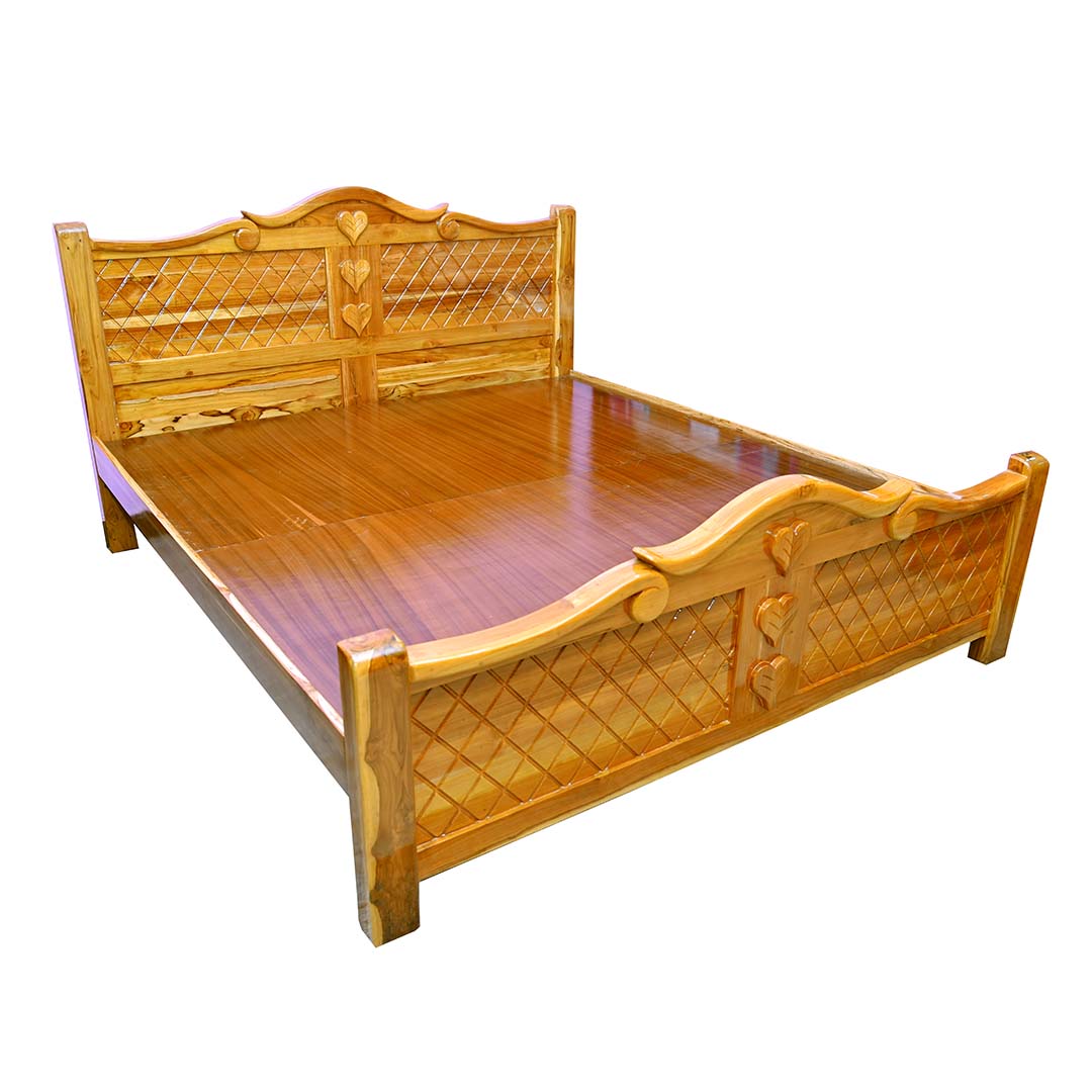 Teak wood king size Cot - Sri Ganesan Furniture