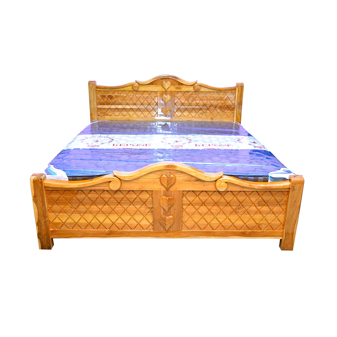 Teak wood king size Cot - Sri Ganesan Furniture