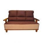 3 seater Teak Wooden Sofa With Cushion