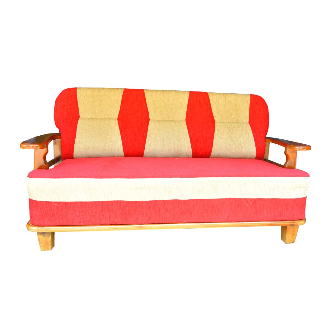Traditional Wooden Sofa Set At Bright Color