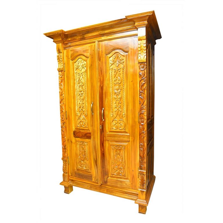 Wooden Carved Almirah Sri Ganesan Furniture