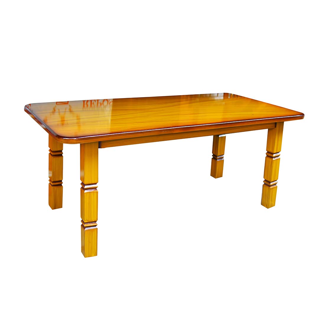 Wooden Dining Table - Side View