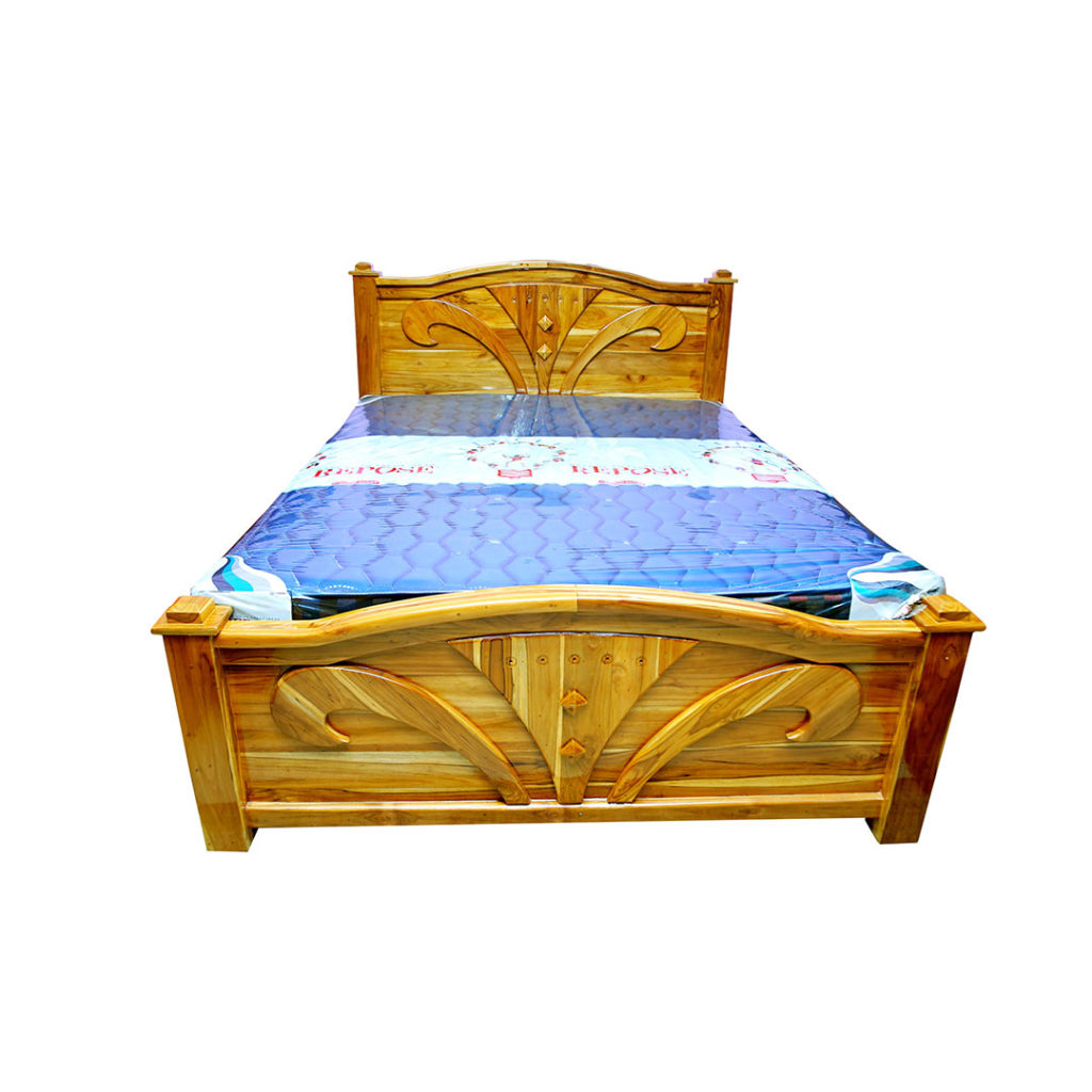 Wooden Cot Carving model - Sri Ganesan Furniture