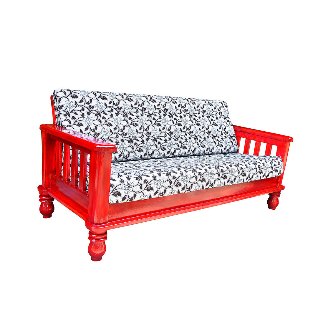 Padauk color sofa set with cushion - Left