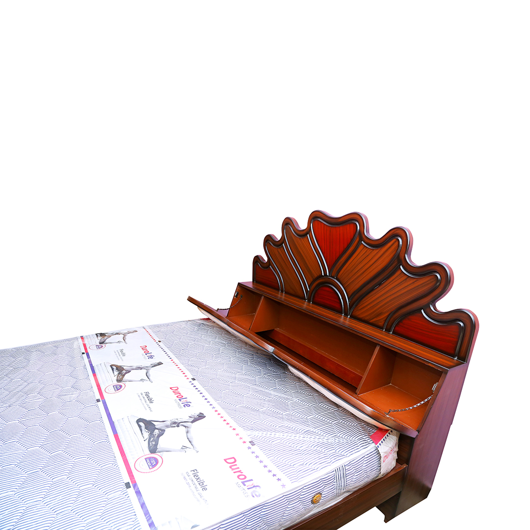 Sunflower Model King Size Box Cot-sideview
